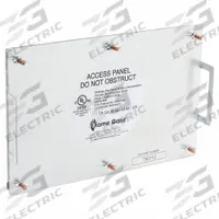 Duct Access Door: 7 in x 10 in, 16 ga, Steel, Thumbscrews, 2,300°F Max Temp Rating, 6 Mounting Stud (MPN 6EHZ9). Key specifications — Brand: FLAME GARD; Material: Steel; For Duct Shape: Rectangular.