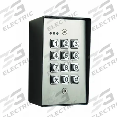 ALARM CONTROLS Keyless Access Control Keypad: 4 1/2 in Ht, 2 1/2 in Dp, 3 1/8 in Wd - Keypads