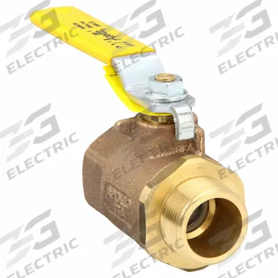APOLLO Manual Two-Way Ball Valve: 1 1/4 in, Bronze, Straight, FNPT x MNPT, Std Port - Bronze Ball Valves