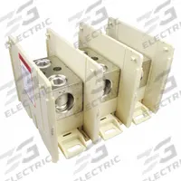 BURNDY Power Distribution Block: Open, Lug, Lug, 6 AWG – 350 kcmil For Line Side Wire Sizes (MPN BDBMCS3U3). Key specifications — attr1361688: Surface; attr1308686: BURNDY; attr1361672: Aluminum.
