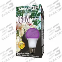 LED Grow Bulb: LED, A21, 120V, Blue/Full/Broad/Red, 150 W Incandescent Watt Equivalency (MPN 602128). Key specifications — Plant Growth Application: Fruiting; Brand: MIRACLE LED; Bulb Shape: A21; Spectrum: Blue.