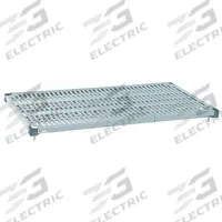 METRO Shelf: 18 in x 60 in, Ventilated Shelf, 600 lb Shelf Capacity, Polymer/Steel, Blue/Taupe (MPN MQ1860G). Key specifications — Color: Blue; Deck Material: Steel; Brand: METRO.