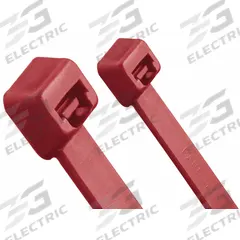 PANDUIT Cable Tie: 7 1/2 in Nominal Lg, 1 15/16 in Nominal Max. Bundle Dia., 0.32 in Wd, Std, 100 PK (MPN PLT2S-C702Y). Key specifications — Outdoor Use: Yes; Color: Maroon.