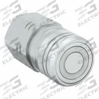 HANSEN Hydraulic Quick Connect Hose Coupling: 1 in, Steel, 177 lpm Max. Flow Rate, Push-to-Connect (MPN 25FFS100). Key specifications — Coupling Locking Type: Push-to-Connect; Body Material: Steel; Thread Size: 1"-11-1/2; Brand: HANSEN.