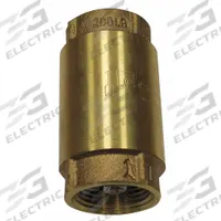 CAMPBELL Spring Check Valve: Poppet, Inline Valve Body, 1 1/4 in Pipe Size, FNPT x FNPT, Brass, NPT (MPN CV-5TLF). Key specifications — Brand: CAMPBELL.