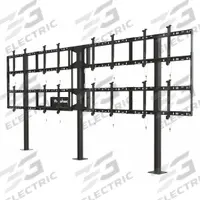 PEERLESS TV Wall Mount: Wall, For 46 in to 55 in Screens, Max. 263 lb, Fixed, Powder Coated, Black (MPN DS-S555-4X2). Key specifications — Manufacturer Part Number: DS-S555-4X2; Finish: Powder Coated; Includes: Display Adaptors; Includes Mounting Hardware: Yes; Material: Steel; Mounting Location: Wall; Brand: PEERLESS; Color: Black.