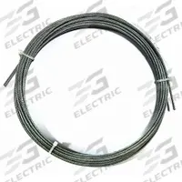 APPROVED VENDOR Wire Rope: Vinyl, Stainless Steel, 7 x 7, 184 lb Working Load Limit, Silver (MPN 2VJR6). Key specifications — End Type: Plain; Brand: APPROVED VENDOR.