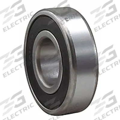 SKF Radial Ball Bearing: 6204, 20 mm Bore, Dbl Sealed, 47 mm OD, 14 mm Outer Ring Wd - General Purpose Retaining Ring Ball Bearings