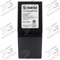 LED Driver: 150 W Power Output, 120V AC, 24V DC, 9 7/8 in Lg, Damp Location Rated, 2 13/16 in Ht (MPN DI-MLV-24V150W). Key specifications — attr1264212: Driver Only; attr1264214: 120V AC; attr1264224: 24V DC; attr1264225: 150 W; attr1264175: DIODE LED.