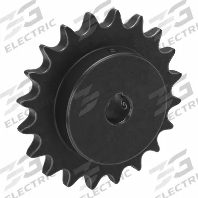 TRITAN Sprocket: 80, For 1 in Chain Pitch, 1 in Bore Dia, 20 Teeth, 6.392 in Pitch Dia - Size 80 Fixed-Bore Roller Chain Sprockets