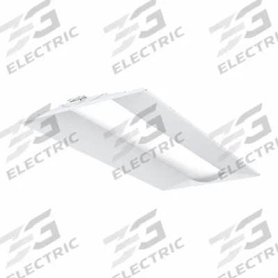 LITHONIA LIGHTING Recessed Troffer: 4 ft Lg, 2 ft Wd, 4,000 lm_5,000 lm_6,000 lm - 2 ft. x 4 ft. LED Center-Basket Troffers