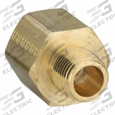 PARKER Metal Pipe Straight: Straight, 1/2 in x 3/8 in - Threaded High-Pressure Pipe Fittings
