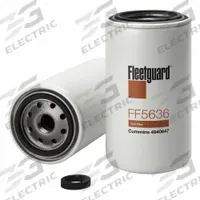 FLEETGUARD Automotive Fuel Filter: 13 in Overall Lg, 3 11/16 in Outside Dia, Diesel Fuel, Diesel (MPN FF5636). Key specifications — attr434022: FLEETGUARD; attr1017112: Trucks; attr1017113: Spartan Motors.