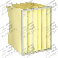 GRAINGER Pocket Air Filter: 24 in x 20 in x 22 in, MERV 14, Yellow, Synthetic, 6 Pockets (MPN 2JUY2). Key specifications — Display Sell UOM: EA; Brand: GRAINGER; Media Material: Synthetic; Performance Rating: MERV 14.