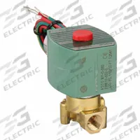 REDHAT Solenoid Valve: 2-Way, Normally Closed, 1/4 in Pipe Size, 110V AC/120V AC, High Flow (MPN 8262H208). Key specifications — Pipe Size: 1/4 in; Voltage: 110V AC; Brand: REDHAT; Coil Enclosure: Without Junction Box.