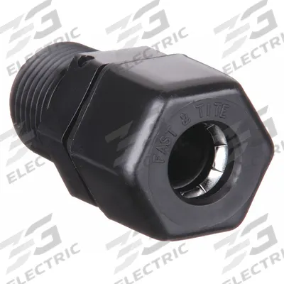 PARKER Compression Fitting Adapter: 5/8 in OD x 3/4 in Pipe Size, Compression x MNPTF - Polypropylene Compression Tube Fittings
