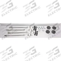 METRO Stationary End Unit Kit: 24 in Overall Wd, Metro Top-Track (MPN TTE24C). Key specifications — attr38671: (8) Posts; attr14163: Steel; attr38672: Chrome; attr14167: Metro Top-Track; attr38647: METRO.