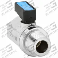 APPROVED VENDOR Manual Two-Way Ball Valve: 3/8 in, Nickel-Plated Brass, Straight, MNPT x FNPT, Wedge (MPN G-MVFP-38M). Key specifications — Brand: APPROVED VENDOR; Handle: Wedge.