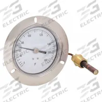 APPROVED VENDOR Analog Panel Mount Thermometer: 0°F to 160°F, ±1°F Scale Division, 3.5 in Dial Dia (MPN 12U615). Key specifications — Brand: APPROVED VENDOR; Accuracy: ±1 °F Scale Division.