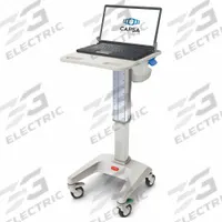 CAPSA HEALTHCARE Laptop Cart: Aluminum, Gray (MPN LX5-NG-D00-N-35). Key specifications — Material: Aluminum; Brand: CAPSA HEALTHCARE; Cabinet Color: Gray.