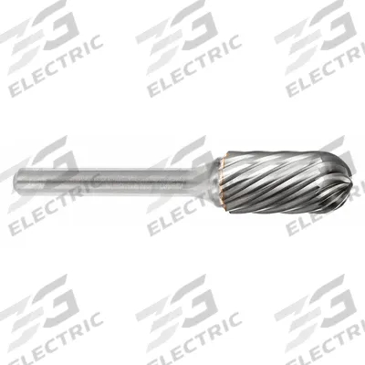 SGS PRO Carbide Bur: Ball-Nosed Cylinder, SC-3, Inox Cut, 3/8" x 3/4" Head - Inox-Cut Ball-Nosed Cylinder Burs
