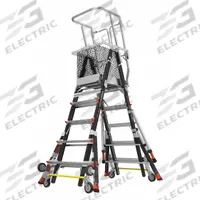 LITTLE GIANT Combination Ladder: 2 Configurations, Fiberglass, 375 lb Load Capacity, 140 lb Wt (MPN 18509-817). Key specifications — Brand: LITTLE GIANT; Included Features: Leg Levelers.