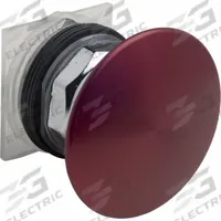 SCHNEIDER Mushroom Head Push Button: 30 mm Mounting Size, Metallic, Maintained/Maintained (MPN 9001KR9RM95). Key specifications — Brand: SCHNEIDER; Action: Maintained/Maintained; Series: 9001K; Push Button Material Type: Metallic.