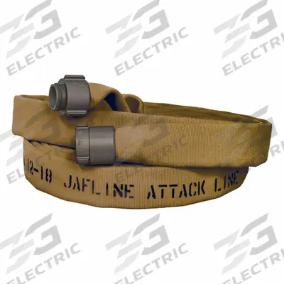 JAFLINE Fire Hose: Double Jacket, 1 1/2 in Hose Inside Dia, 50 ft Hose Lg - Attack Fire Hoses