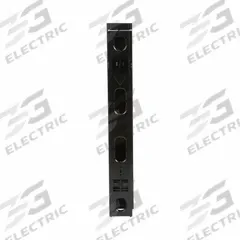 PANDUIT Vertical Single-Sided Manager: Vertical, 45 U, Single Side Sides, 83 in Overall Ht, Plastic (MPN WMPVF45E). Key specifications — Color: Black; Includes: Dual-Hinging Covers; Orientation: Vertical; Brand: PANDUIT; Material: Plastic; Number of Sides: Single Side; Product Type: Single-Sided Manager.