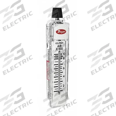 Dwyer Air Flowmeter: Variable Area Flowmeter, Variable Area, Panel Mount, Vertical - Panel-Mount Flowmeters for Air & Compressed Gas