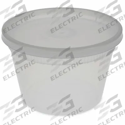 PACTIV Disposable Carry-Out Food Container: Plastic, 1 Compartments, 16 oz Capacity - Round Plastic Containers