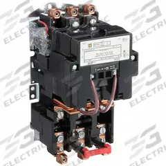 SQUARE D Magnetic Motor Starter: Non-Reversing, 3 Poles, NEMA Size 3, 90 A, 120V AC Coil (MPN 8536SEO1V02S). Key specifications — Brand: SQUARE D; Coil Voltage: 110/120V AC; Phase: Three; Operator: None; Terminal Connection Type: Screw Clamp Terminals; Includes Pilot Light: No; Operator Controls: None; Auxiliary Contacts Included: No Auxiliary Contacts Included.