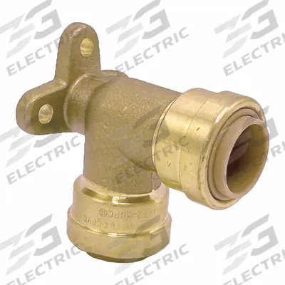 APPROVED VENDOR Push-Fit Elbow Fitting: 1/2 in OD x 1/2 in OD Size, Brass - Standard Brass Push-to-Connect Tube Fittings