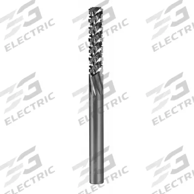 ONSRUD Solid Router Bit: Diamond Cut, Plain End, 3/8" Cut Dia, 1-1/8" LOC (MPN 67-520) - Diamond-Pattern Router Bits for Composites