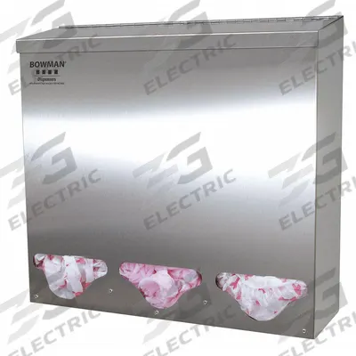 BOWMAN DISPENSERS Bulk Dispenser: 18 3/16 in Overall Wd, 5 3/4 in Overall Dp, 3 Compartments - Bulk Healthcare Dispensers