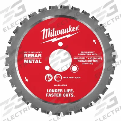 MILWAUKEE Circular Saw Blade: 1 1/4 in Dia, 30 Teeth, 0.065 in Cutting Wd - Milwaukee Rebar Cutting Saw Blades