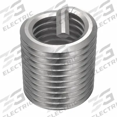 HELI-COIL Helical Insert: Tanged Tang Style, Free-Running, M8-1.00 Thread Size, Plain - Free-Running Tanged Helical Inserts