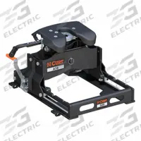 CURT Fifth Wheel Hitch: Removable Hitch, 16,000 lb Gross Trailer Wt Capacity, 17 1/2 in to 21 1/2 in (MPN 16052). Key specifications — Hitch Style: Removable; Brand: CURT; Adjustable Height Range: 17-1/2 in to 21-1/2 in; Finish: Powder Coated; Locking Jaw Type: Single Hook Jaw; Material: Carbon Steel.