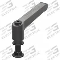 L-Brake Handle: 10 Series, 2 in L x 39/64 in W, Black, Matte (MPN 6850). Key specifications — Material: Nylon; Brand: 80/20; Finish: Matte; Includes Fasteners: Yes.