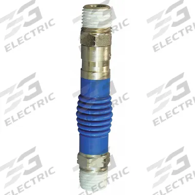 HANSEN Flex Air Fitting: 3/8 in Pipe Size, (M)NPT x (M)NPT (MPN FA37M37M) - Pneumatics