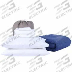 MARTEX Bedding Kit: Queen Compatible Mattress Size, Silver/White, EcoPure Polyester, Solid (MPN 1C51749). Key specifications — Color: Silver; Includes: (2) Pillowcases.
