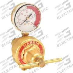 HARRIS Gas Regulator: Single Stage, CGA 025 Inlet, 9/16"-18 LH Outlet, 15 psig, Neoprene Diaphragm (MPN 447NC-15-CL). Key specifications — Brand: HARRIS; Manufacturer Part Number: 447NC-15-CL; Diaphragm Material: Neoprene; Outlet Connection: 9/16"-18 LH; Inlet Connection: CGA 025.
