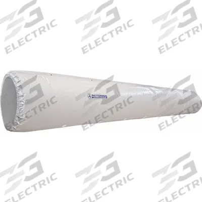 PATTERSON Fabric Duct: For 22 in Duct Dia, 100 ft Overall Lg, Fabric Diffuser, Polypropylene