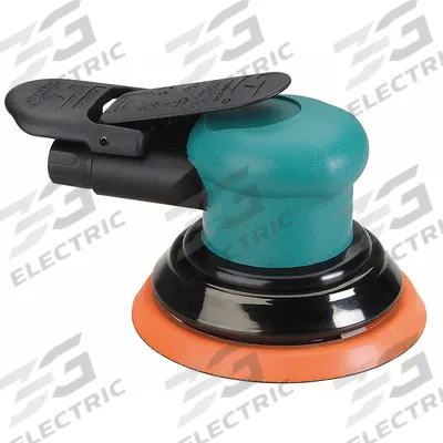 DYNABRADE Air Orbital Sander: 5 in Disc, Vinyl, 3/32 in Orbit, Non-Vacuum, Heavy Duty - Non-Vacuum Random Orbital Sanders