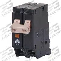 EATON Circuit Breaker: 40 A, 120/240V AC, Single Phase, 10kA at 120/240V AC, Type CH Loadcenters (MPN CHF240). Key specifications — attr195951: 40 A; attr195952: 120/240V AC; attr195953: Single; attr195954: 10kA at 120/240V AC; attr195958: Standard; attr195955: Type CH Loadcenters; attr211136: EATON.
