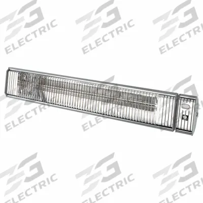 AURA Electric Infrared Heater: 2,250 W Watt Output, 240V AC, 1 Phase, Hardwired - Indoor/Outdoor Suspended Infrared Radiant Electric Wall Heaters