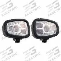 GROTE Heated Lens Hgh/Low Lght: Snowplow Light, LED, Heated, High Beam/Low Beam, Swivel, Aluminum (MPN 84661-4). Key specifications — Heated: Heated; Lighting Technology: LED; Beam Type: High Beam; Electrical Connection: 6-Pin DT Connector; Mount Type: Swivel; Brand: GROTE.
