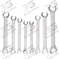 WESTWARD Flare Nut Wrench Set: Alloy Steel, Chrome, 8 Tools (MPN 4YR29). Key specifications — attr309703: Chrome; attr309694: No; attr309702: Alloy Steel; attr324936: WESTWARD.