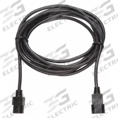 APPROVED VENDOR Power Cord: 15 ft Lg, 3/16, C14 Plug, C13 Receptacle, SJT, PVC, 13 A Current (MPN 5XFR8ID). Key specifications — Brand: APPROVED VENDOR; Jacket Material: PVC.