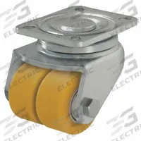 APPROVED VENDOR Plate Caster: Swivel, No Brake, Polyurethane, 2 3/8 in Wheel Dia, 1 3/8 in Wheel Wd (MPN LHD-VSTH 60K). Key specifications — attr1093313: Ball; attr1093347: Yellow; attr1093360: APPROVED VENDOR; attr1172362: Swivel.